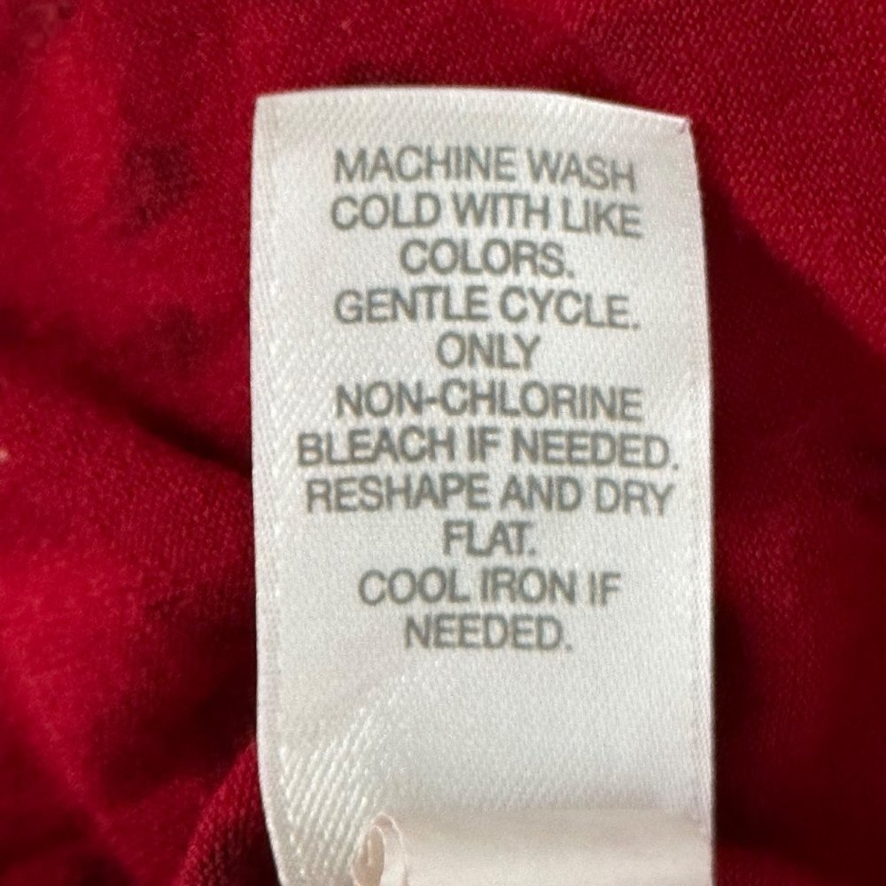 J. Jill Wearever Collection women's size XL red print long sleeve top - Picture 5 of 7